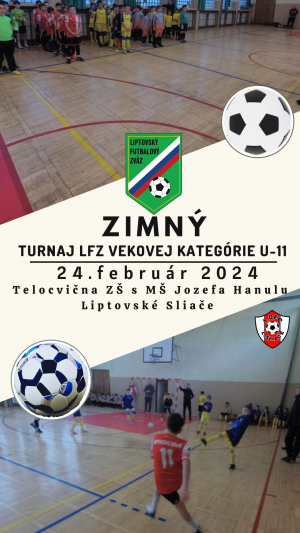 Pozvánka na zimný turnaj LFZ 2024 U-11 1